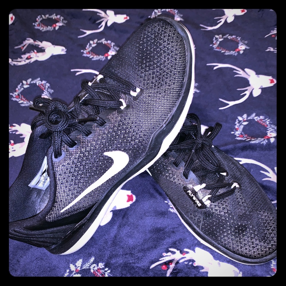 Black and white womens Nike training shoes!